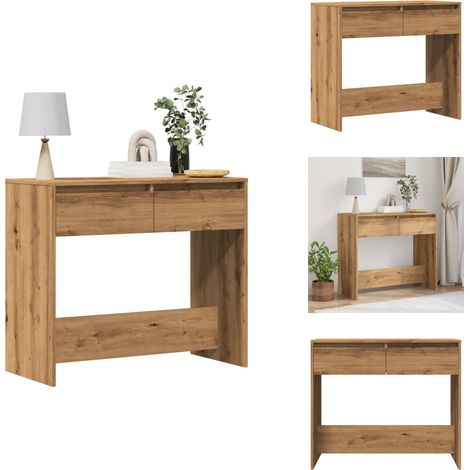 Konsolentisch Artisan-Eiche 89x41x76,5 cm Holzwerkstoff - Konsolentisch - Konsolentische - Beistelltisch - Flurtisch (1/5)