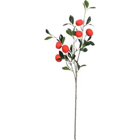 Künstliche Mandarinenzweige, realistischer Kumquat-Mandarinenstrauß, künstliches Obst als Dekoration für Vasen und Wohnräume (X) (1/5)