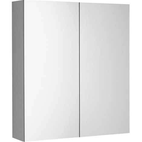 Armoire à miroir NEON, double miroir, 60x66,5cm, blanc (1/4)
