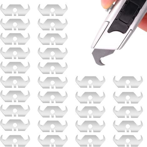 30 Pcs Lame de Cutter trapeze Lame Cutter 25mm pour Découpe Précise de Tous Matériaux,Avec Rangement en Boîte (1/5)