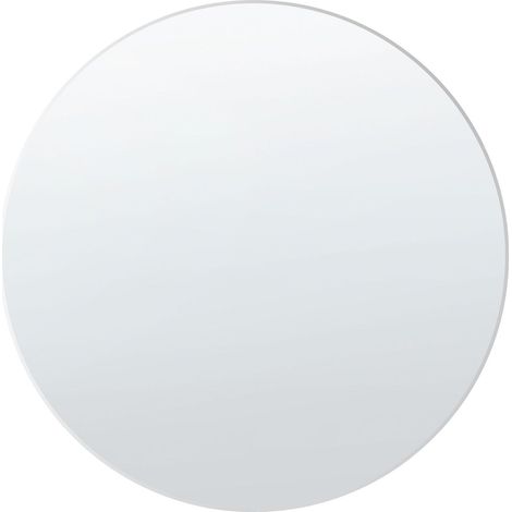 Specchio da parete rotondo senza cornice argento 80 x 80 cm Annemasse