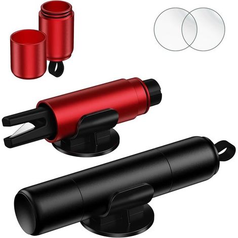 2-in-1-Sicherheitshammer für Autos mit Gurtschneider und Glasbrecher – 2er-Set (1/5)