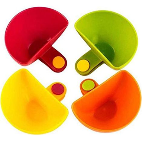 Clip Pour Assiette - Clip De Maintien Pour Bol Ou Plat - Pour Sauce Tomate Confiture Salade Epices - 4 Pièces (1/5)