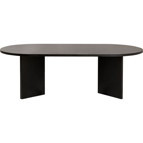 Table basse ovale effet Bois noir 119 cm - Orane (1/5)