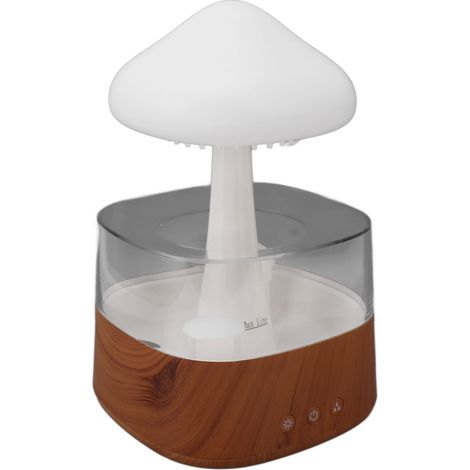 Brumeur USB avec lumière colorée, diffuseur d'humidité et parfum en forme de nuage de pluie pour chambre et bureau (1/5)
