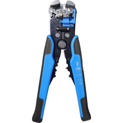 Pelacables automático 3 en 1, mango antideslizante, ahorra esfuerzo, pelacables para electricistas, azul (1/5)