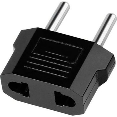 Adaptateur de voyage - JUANIO - Prise Monde vers Europe - Pour Chine/USA/Japon - Noir - Mâle (1/5)