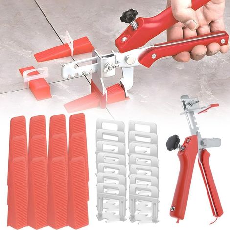 501 Pièces kit de Croisillon Autonivelant 2mm avec 400 Croisillon Carrelage Autonivelant 100 Cale Carrelage Réutilisable et 1 Pince à Niveler pour la Pose de Carreaux épaisseur 3–16mm (kit 2 mm) (1/5)