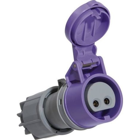 Fiche mâle/femelle type P17 - Fiche femelle - 2P - 24 V