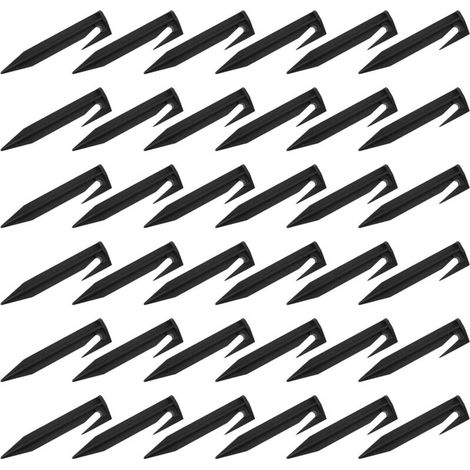 Piquets de Tente en Plastique 8,5 Cm Lot de 50 Clous de Camping Légers et Solide, Tuteurs de Jardin et Fixateurs pour Auvent, de Camping Extérieur pour Randonnée et Jardinage (1/5)