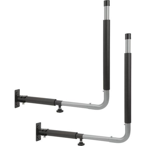Support mural pliable télescopique pour coffre de toit de voiture, support de charge de 50KG, crochets de rangement pour Kayak, canoë, planche de surf (1/5)