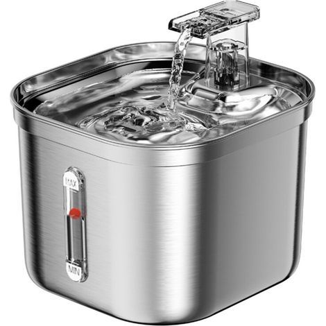 [JAMAIS UTILISÉ] Fontaine à eau pour chats et chiens en acier inoxydable (1/4)