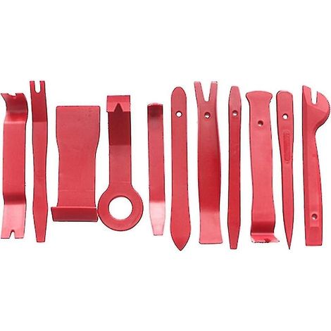 Outils de carrosserie, outils de démontage de garnitures, kit d'outils pour voiture, kit d'outils de réparation automobile rouge (1/4)