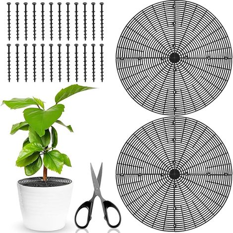 Grille Protection Plantes Chat Protection pour Pots Fleurs 52cm (1/3)