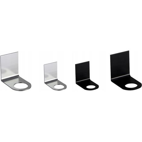 Porta flaconi di gel doccia a parete in alluminio nero di qualità aerospaziale