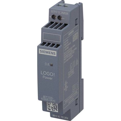 [NEUWERTIG] B-Ware Siemens LOGOPOWER Hutschienen-Netzteil 6EP3330-6SB00-0AY0 24V 0,6A