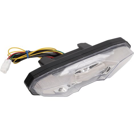 Feux Arrière Moto LED IP67 Étanche, Clignotants Stop Lampe de Rechange pour MT-09 FZ-09 Tracer, Lentille Transparente (1/5)