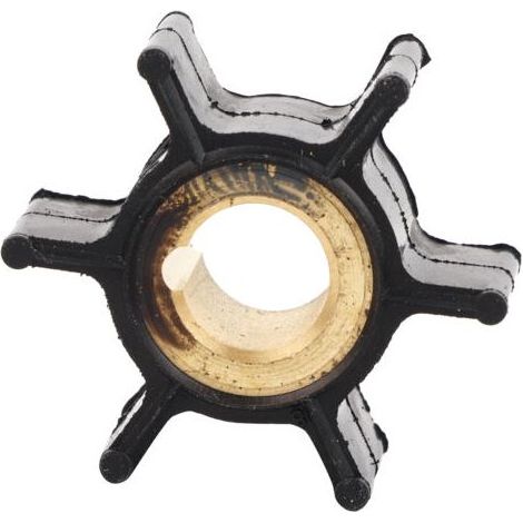 Turbine de pompe à eau 389576 – Pièce de rechange pour moteurs Johnson Evinrude 4/4, 5/5/6/8 CV – Alliage et caoutchouc néoprène (1/5)
