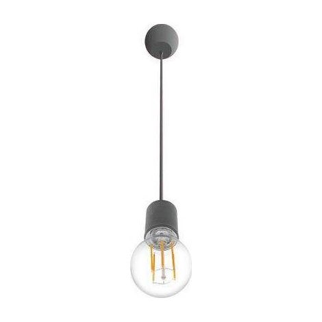 DOUILLE SUSPENSION SILICONE NOIR FANTAISIE E27 -FTNE150