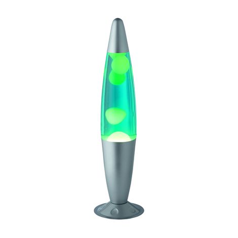 LAVA  LAMPADA OGIVA GADGET ALLUMINIO + VERDE H.41CM (1/2)