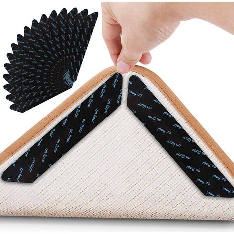 Tapis Antidérapant Pour Tapis, 16 Pièces Pour Tapis Antidérapant, Sous-Couche Antidérapante Pour Tapis, Autocollants Réutilisables Lavables Pour Tapis, Forte Adhérence (Épaissir),de DEBUNS (1/5)