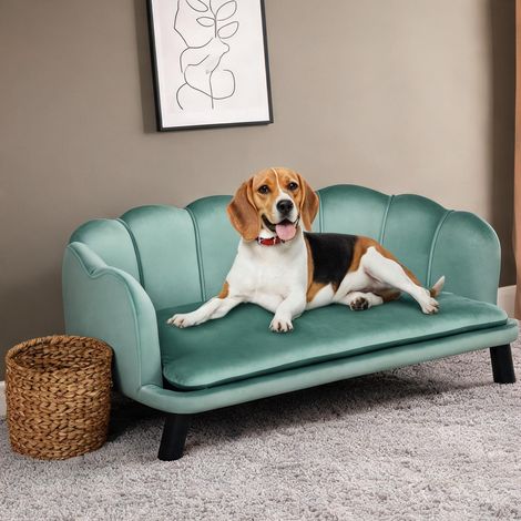 Couchage pour chien verde acqua 98,5 x 60,5 x 35,5 cm (1/5)