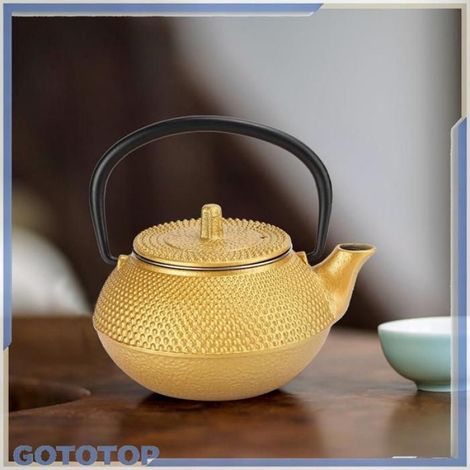bouilloire à thé Théière en Fonte, Bouilloire Tetsubin de Style Japonais Unique avec Infuseur en Acier linge statue (1/5)