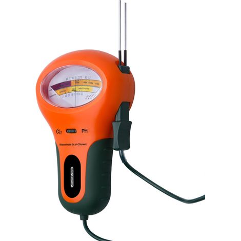 Testeur de qualité d'eau piscine pH et teneur en Chlore électronique câble 120 cm