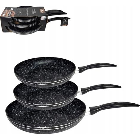 JUEGO DE 3 SARTENES PREMIUM PARA COCINAS DE INDUCCIÓN A GAS (1/5)