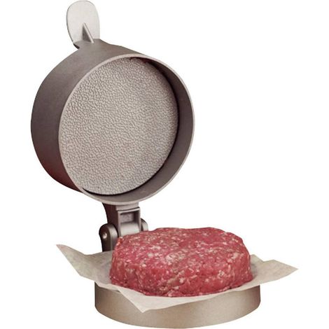 Eurohunt Prensa para hamburguesas plateada 11,5 cm (1/3)