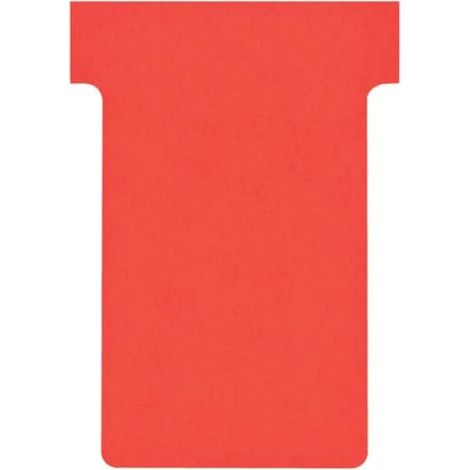 Nobo, Lot de 100 fiches T pour planning, Indice 2, Rouge, 2002003 (1/5)