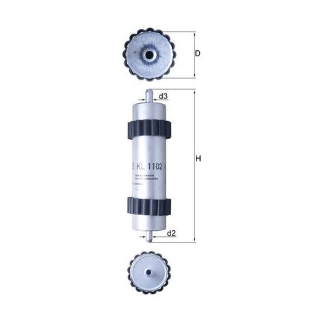 Kraftstofffilter KL1102 Knecht (1/2)