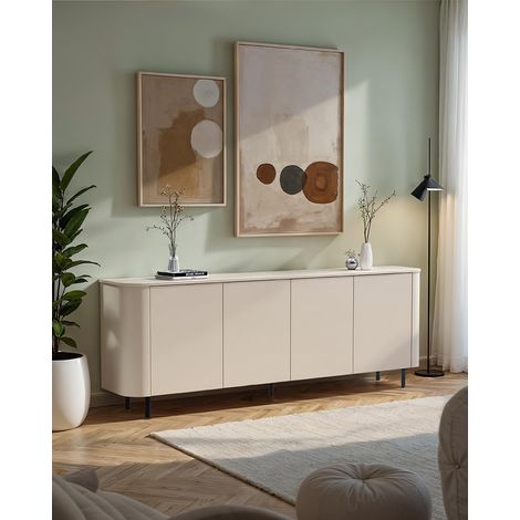 Buffet/bahut moderne 230 cm coloris cachemire Horizo (1/5)