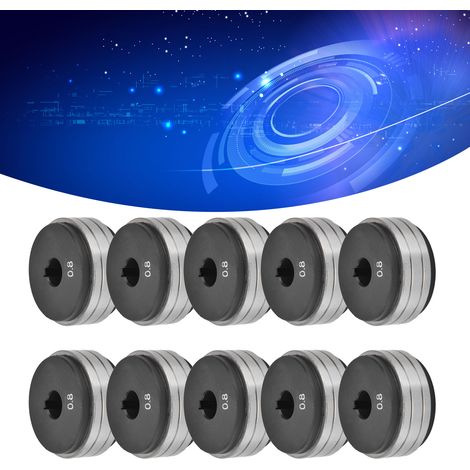 Zehn Stück pro Packung: Panasonic Modell, 0,8-0,8 mm Drahtvorschubrollen für CO2-geschützte Schweißdrahtspulen. (1/5)