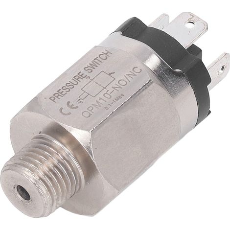 Pressostat pneumatique à membrane réglable en acier inoxydable et caoutchouc pour pompe (1/5)