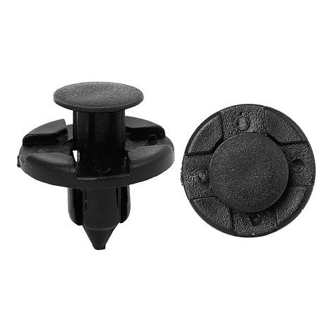 Rivets Plastiques Clips 8mm Noirs Voiture (1/5)