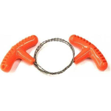 Outdoor mini pocket saw with PP handle, camping survival wire saw, stainless steel wire saw, water grass saw (1/5)