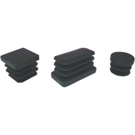 PUNTALE ALETTATO RETTANGOL 20X40 MM PLAST NERO