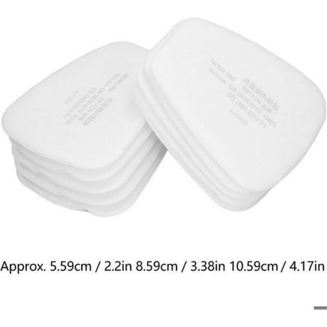 Filtre à particules pour respirateur 50 pièces - 5N11CN - Multicouche - Compatible 6100, 6200, 6800, 7502 (1/4)