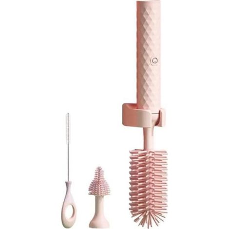 1 Brosse électrique, Silicone alimentaire, Rechargeable, Ergonomique, Nettoyage biberon (1/3)