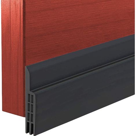 Bas de porte anti-froid, isolation phonique de porte, joint d'étanchéité adhésif en silicone pour porte de garage, coupe-froid en caoutchouc, joint d'étanchéité adhésif (1/5)