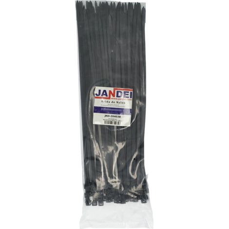 Jandei - Pack 100 Bridas Negras 4.8  300mm