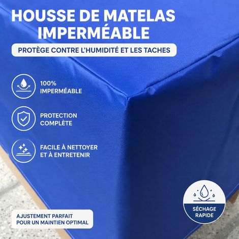 Housse de protection pour mobilier de jardin bleue en nylon avec revêtement PVC bleu 200 g – Livraison gratuite