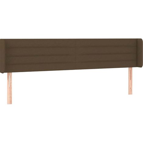 Maison Exclusive - Cabecero de tela gris oscuro 163x16x78/88 cm (1/5)