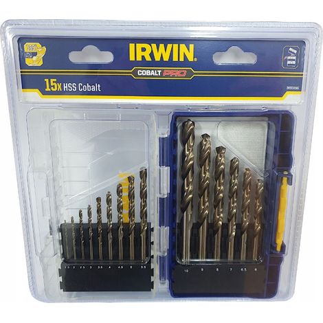 IRWIN IW3036501 - Juego serie HSS Cobalt, 15 uds.: 1,5 a 10,0 mm