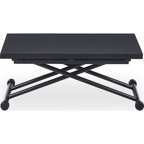 Table basse relevable Carrera Noir carbone