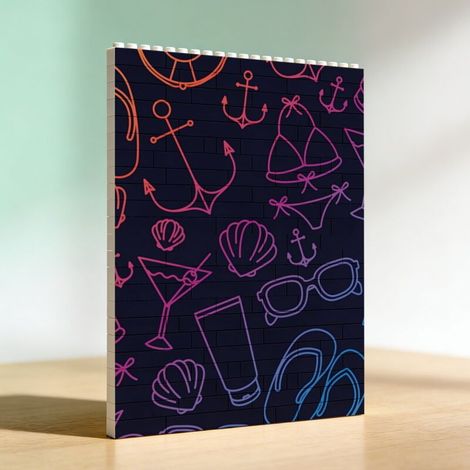 Cadre photo mémoire DIY en blocs de construction, cadeau d’anniversaire (1/5)