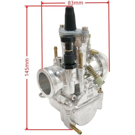 Carburateur PWK21 adapté aux véhicules tout-terrain, motos, scooters, accessoires de carburant universels 404-138, mélangeur haute précision, ensemble de corps de papillon, sortie de puissance lisse.