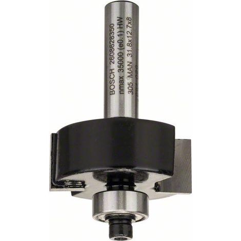 Fresa a spianare, 8 mm, B 9,5 mm, D 31,8 mm, L 12,5 mm, G 54 mm