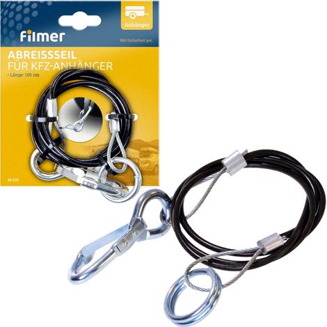 Abreißseil mit Haken und Ringen 100cm (1/4)